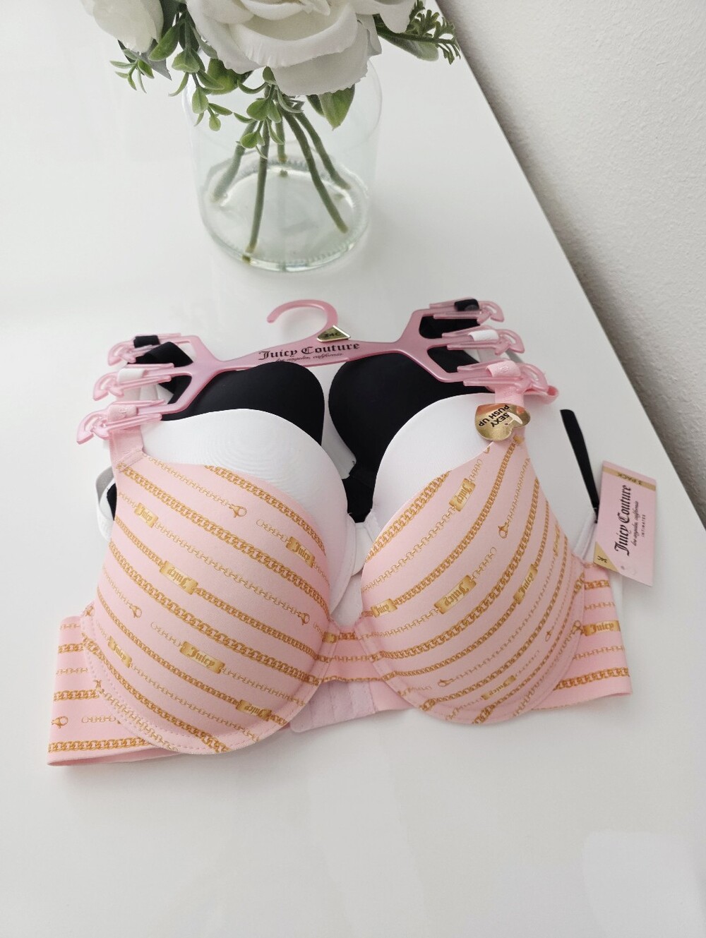 JUICY COUTURE🧡 Brand New 3-Pack Sexy Push Up Bra SIZE 34C